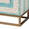 Baxton Studio Utari Modern Bohemian Two-Tone Beige and Blue Mother of Pearl and Gold Metal Storage Cabinet 240-13477-ZORO - alternate 6